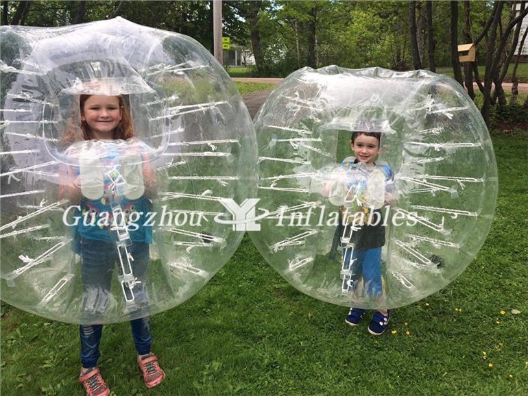 inflatable bubble soccer with window
