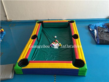 Magnetic Snooker Pool for Events, Inflatable Snooker Football Field