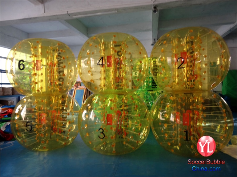 Color Dot TPU Inflatable Ball Suit Equipment