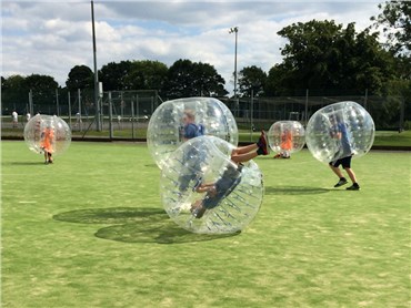 bubble football fun