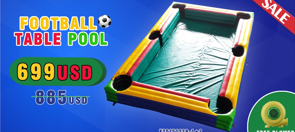 Inflatable snooker football games 