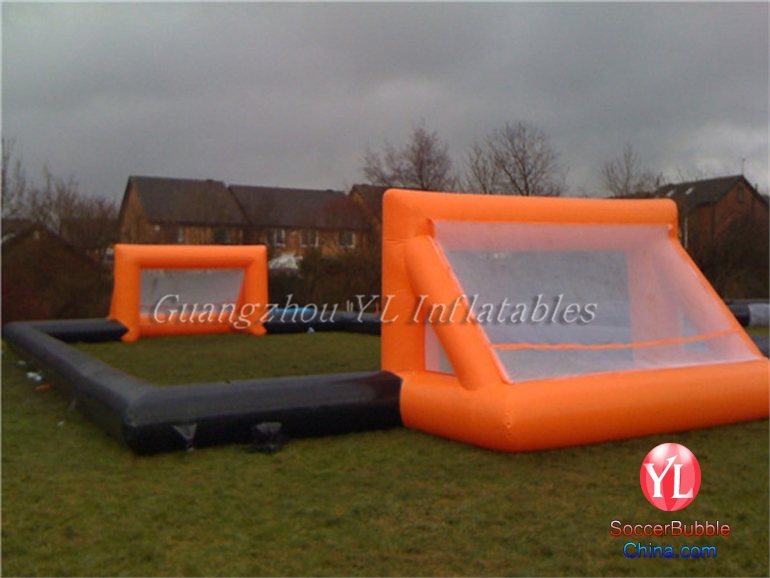 Bumper Bubble Ball Playing Arena Inflatable Football Field Soccer Pitch