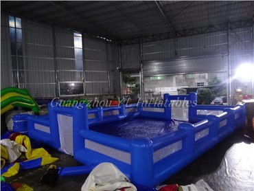 customized inflatable soap soccer field