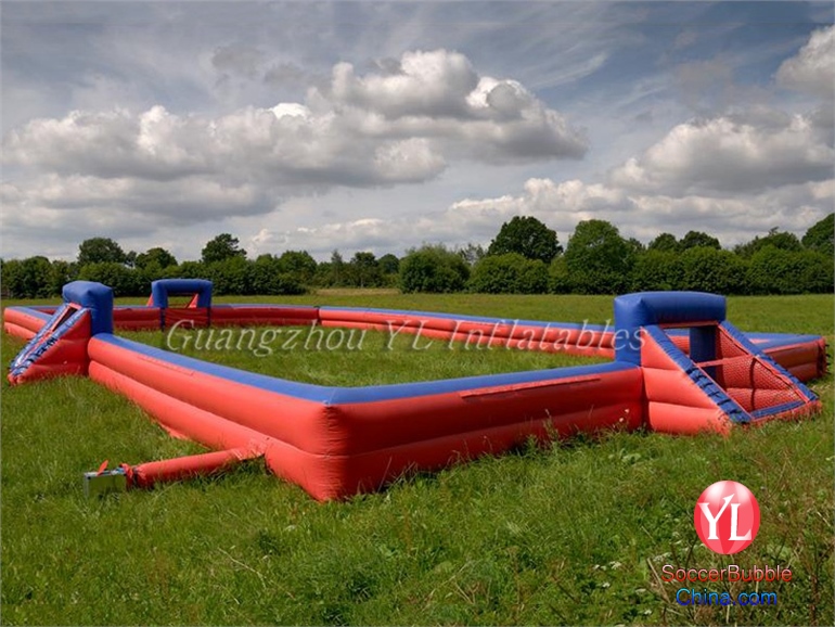 Outdoor playground inflatable football field