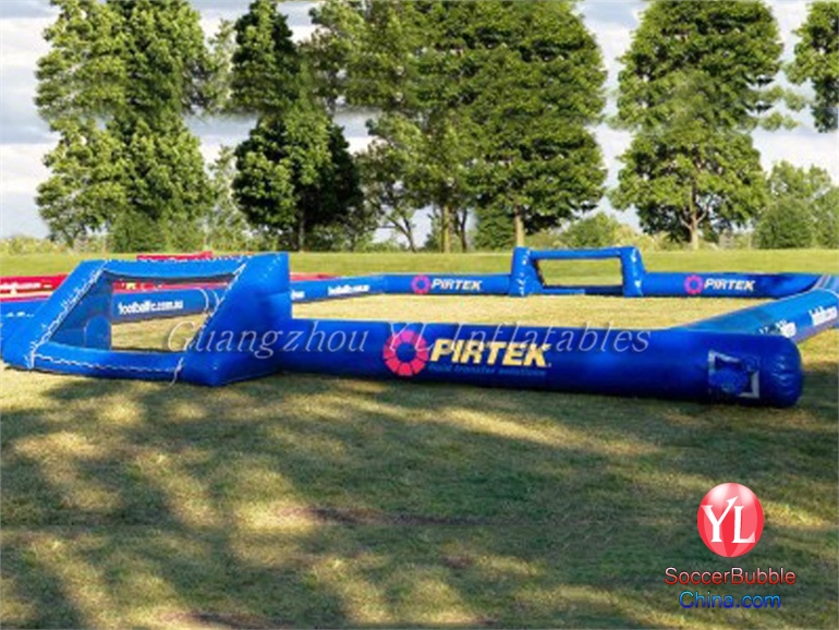 Customized size inflatable soap soccer field