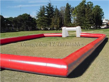 Promotional inflatable bubble soccer field