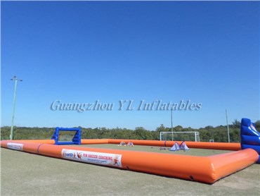 human bubble ball field inflatable bubble football pitch