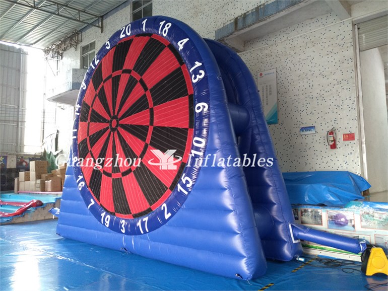 giant inflatable double side lawn soccer darts for sale