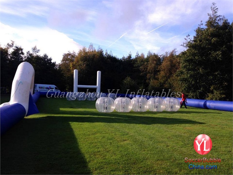 inflatable football arena for bubble soccer